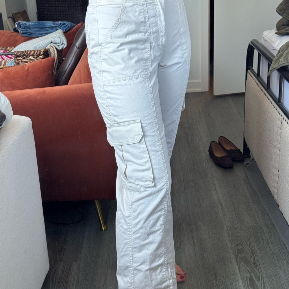 Abercrombie & Fitch Cream Cargo Pants